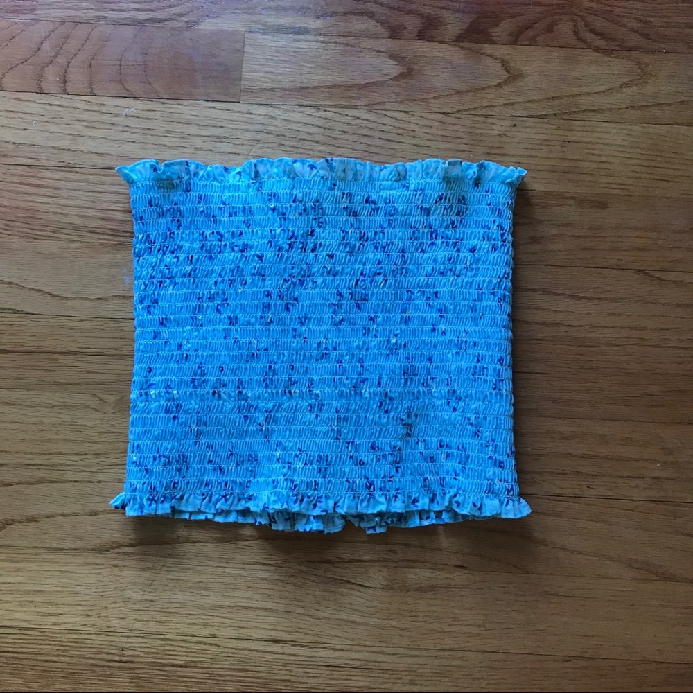 Vintage 90s floral tube top/ crop top